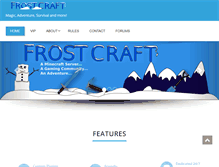 Tablet Screenshot of frostcraft.com